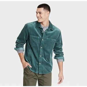 Men's Mid-Weight Corduroy Long Sleeve ButtonDown Shirt Goodfellow NEW Size XL